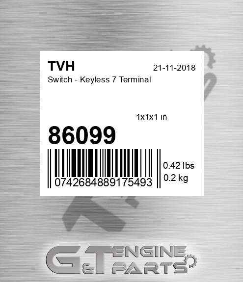 86099 Switch - Keyless 7 Terminal
