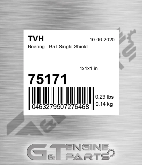 75171 Bearing - Ball Single Shield
