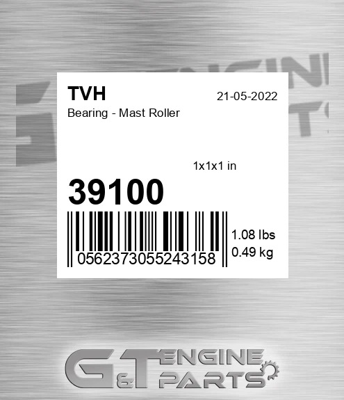 39100 Bearing - Mast Roller