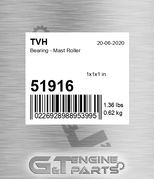 51916 Bearing - Mast Roller