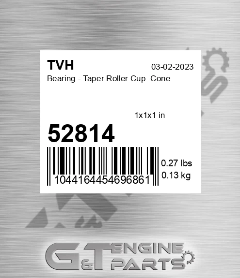 52814 Bearing - Taper Roller Cup Cone