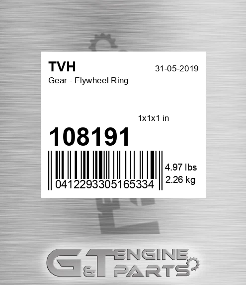 108191 Gear - Flywheel Ring