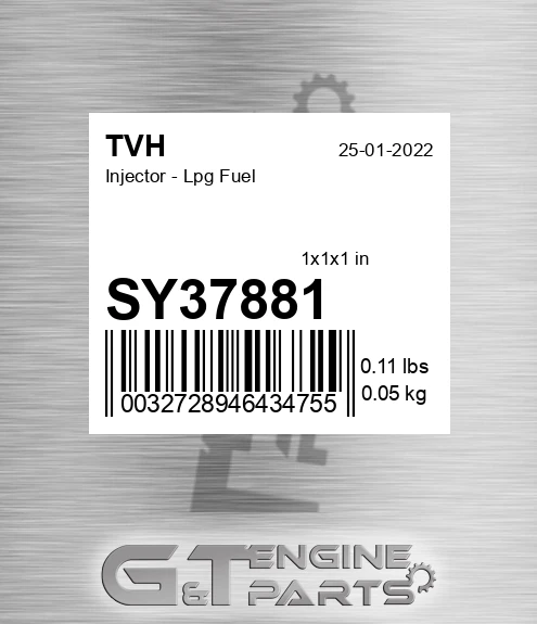 SY37881 Injector - Lpg Fuel
