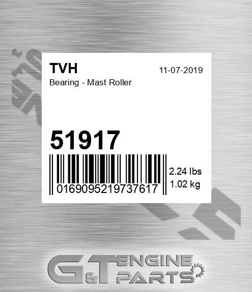 51917 Bearing - Mast Roller