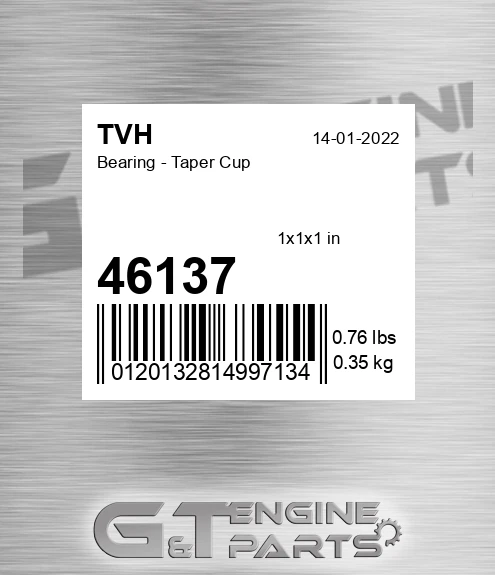 46137 Bearing - Taper Cup