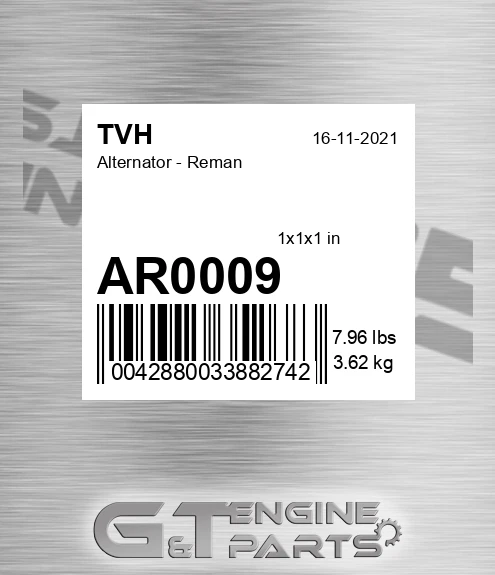 AR0009 Alternator - Reman