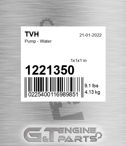 1221350 Pump - Water