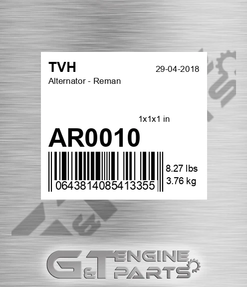 AR0010 Alternator - Reman