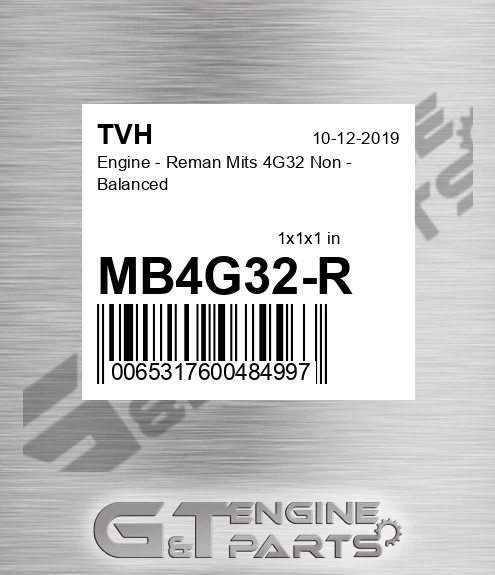 MB4G32-R Engine - Reman Mits 4G32 Non - Balanced