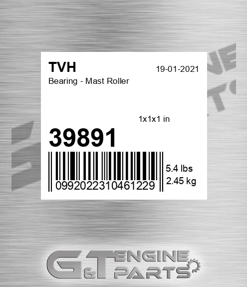 39891 Bearing - Mast Roller
