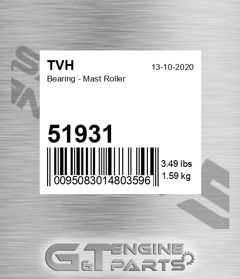 51931 Bearing - Mast Roller