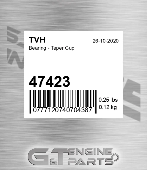 47423 Bearing - Taper Cup