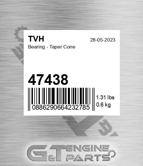 47438 Bearing - Taper Cone