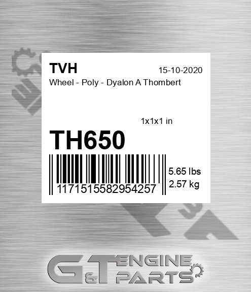 TH650 Wheel - Poly - Dyalon A Thombert