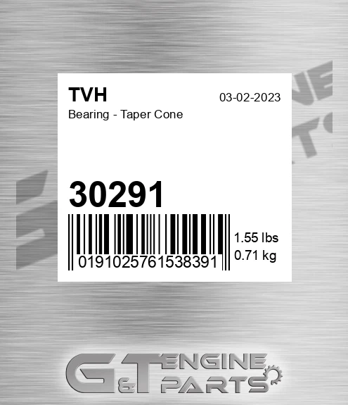 30291 Bearing - Taper Cone
