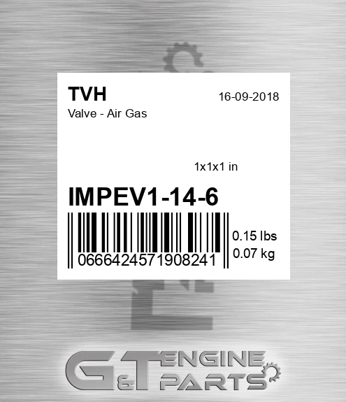 IMPEV1-14-6 Valve - Air Gas