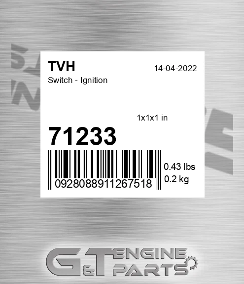 71233 Switch - Ignition