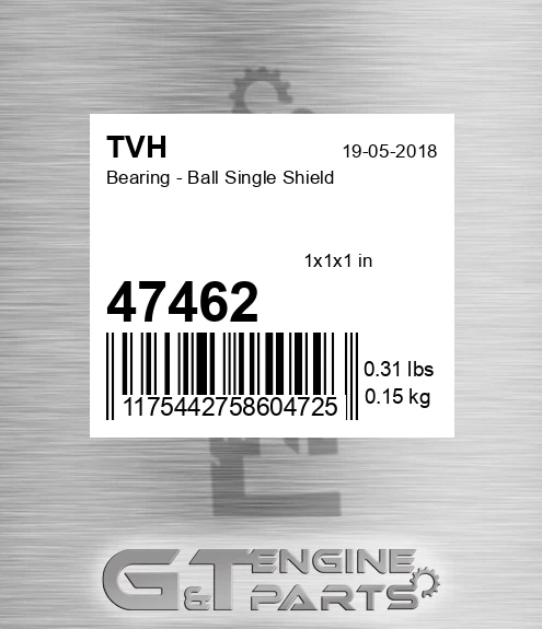 47462 Bearing - Ball Single Shield