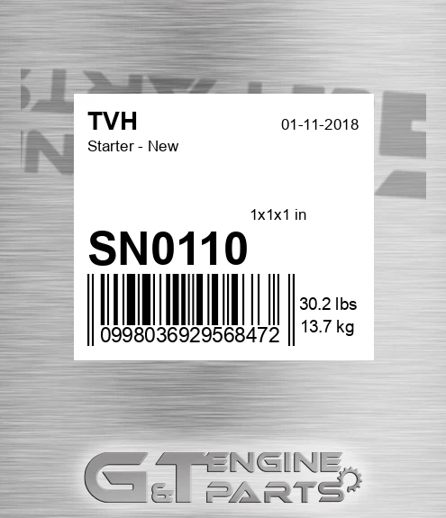 SN0110 Starter - New
