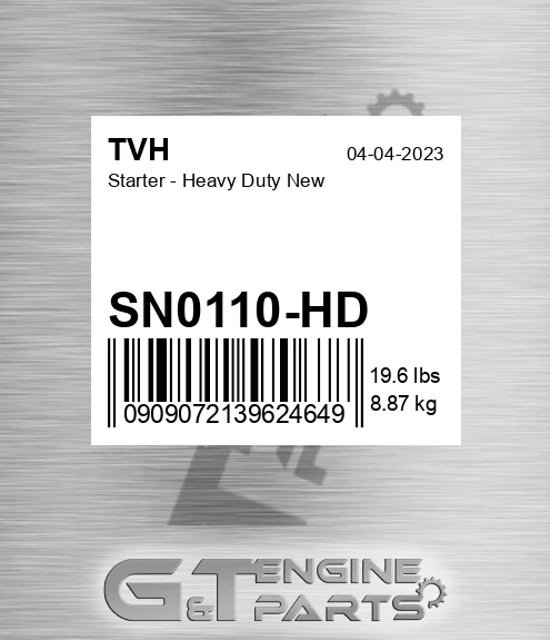 SN0110-HD Starter - Heavy Duty New