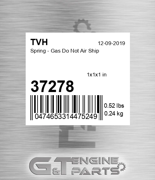 37278 Spring - Gas Do Not Air Ship