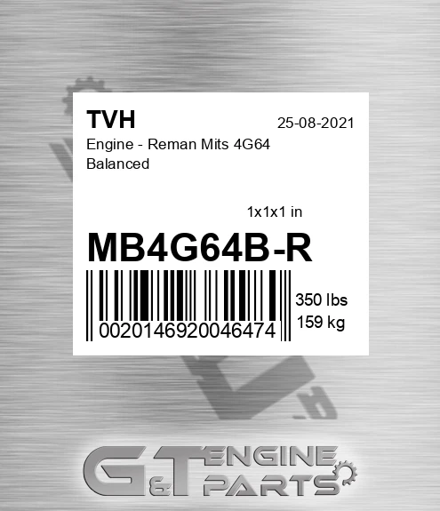 MB4G64B-R Engine - Reman Mits 4G64 Balanced