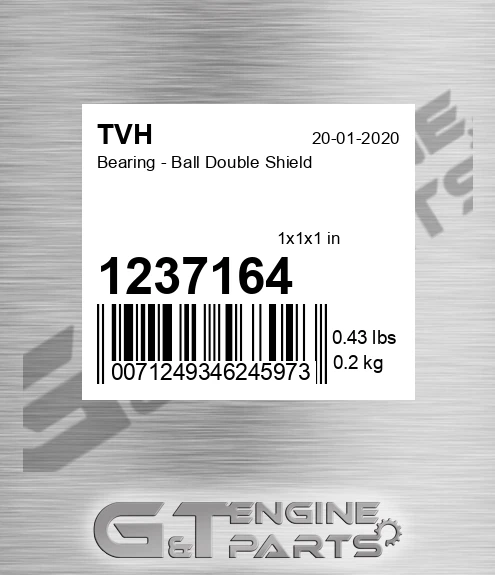 1237164 Bearing - Ball Double Shield