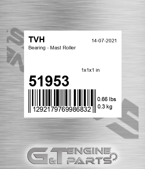 51953 Bearing - Mast Roller