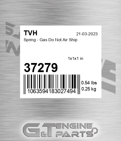 37279 Spring - Gas Do Not Air Ship
