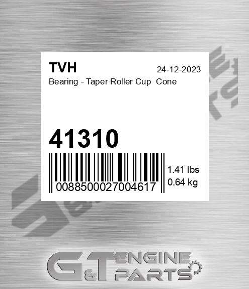 41310 Bearing - Taper Roller Cup Cone