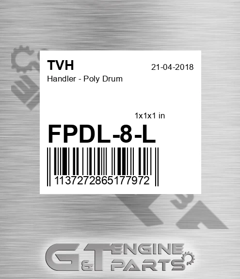 FPDL-8-L Handler - Poly Drum
