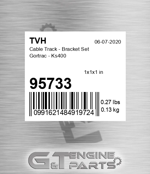 95733 Cable Track - Bracket Set Gortrac - Ks400