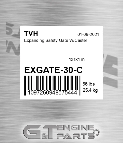 EXGATE-30-C Expanding Safety Gate W/Caster