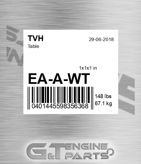 EA-A-WT Table