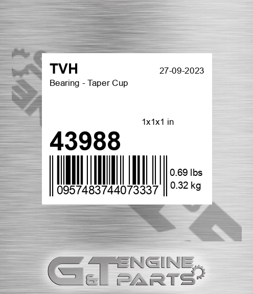 43988 Bearing - Taper Cup
