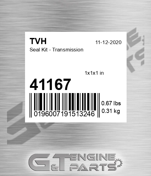 41167 Seal Kit - Transmission