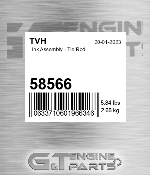 58566 Link Assembly - Tie Rod