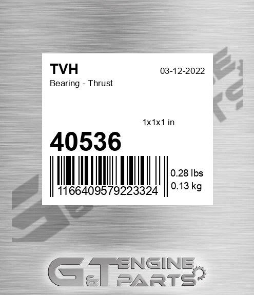 40536 Bearing - Thrust