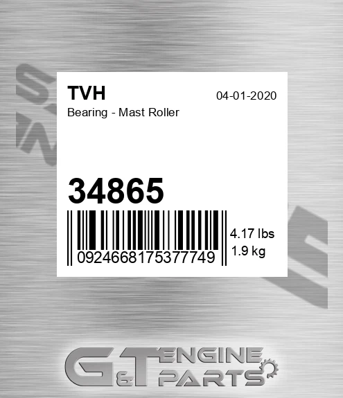 34865 Bearing - Mast Roller