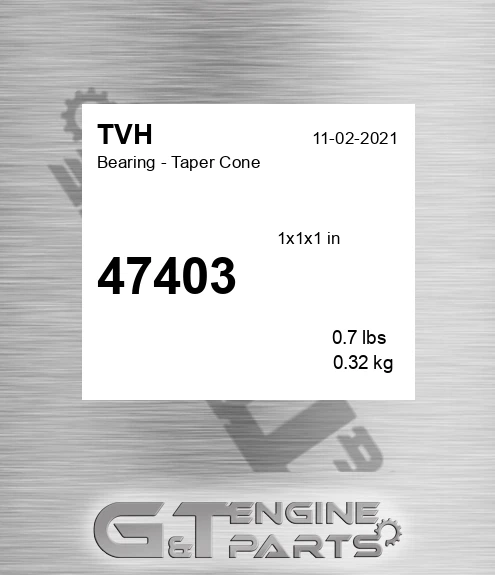47403 Bearing - Taper Cone