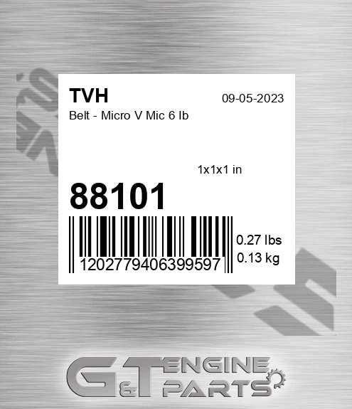 88101 Belt - Micro V Mic 6 Ib