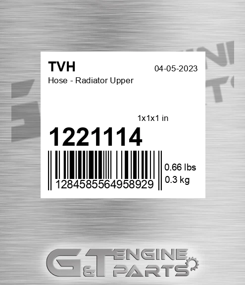 1221114 Hose - Radiator Upper