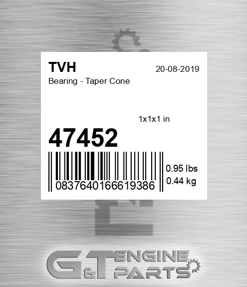 47452 Bearing - Taper Cone