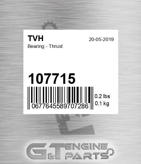 107715 Bearing - Thrust