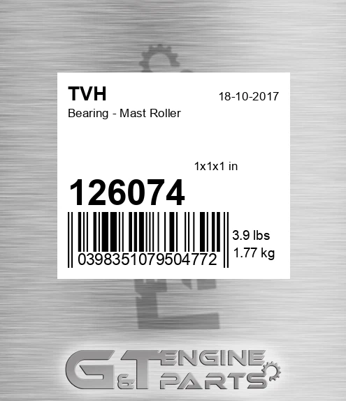 126074 Bearing - Mast Roller