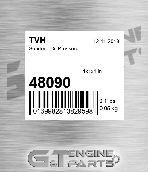 48090 Sender - Oil Pressure