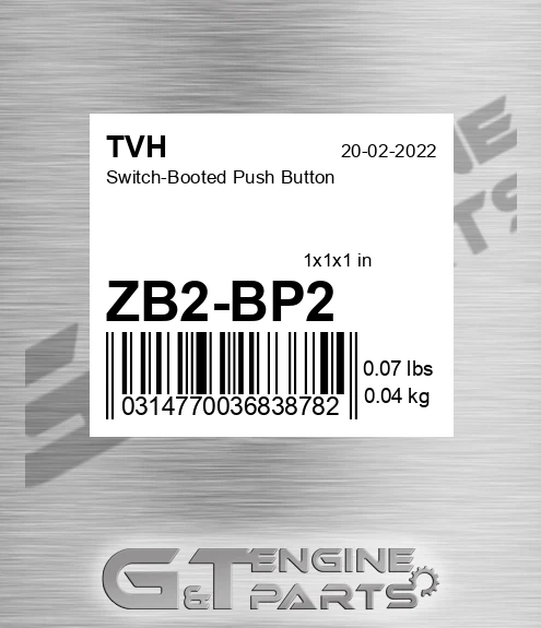 ZB2-BP2 Switch-Booted Push Button