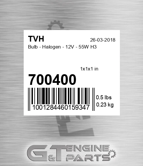 700400 Bulb - Halogen - 12V - 55W H3
