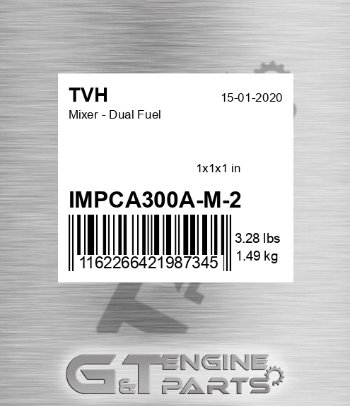 IMPCA300A-M-2 Mixer - Dual Fuel