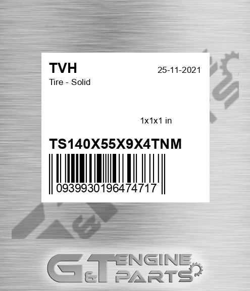TS140X55X9X4TNM Tire - Solid
